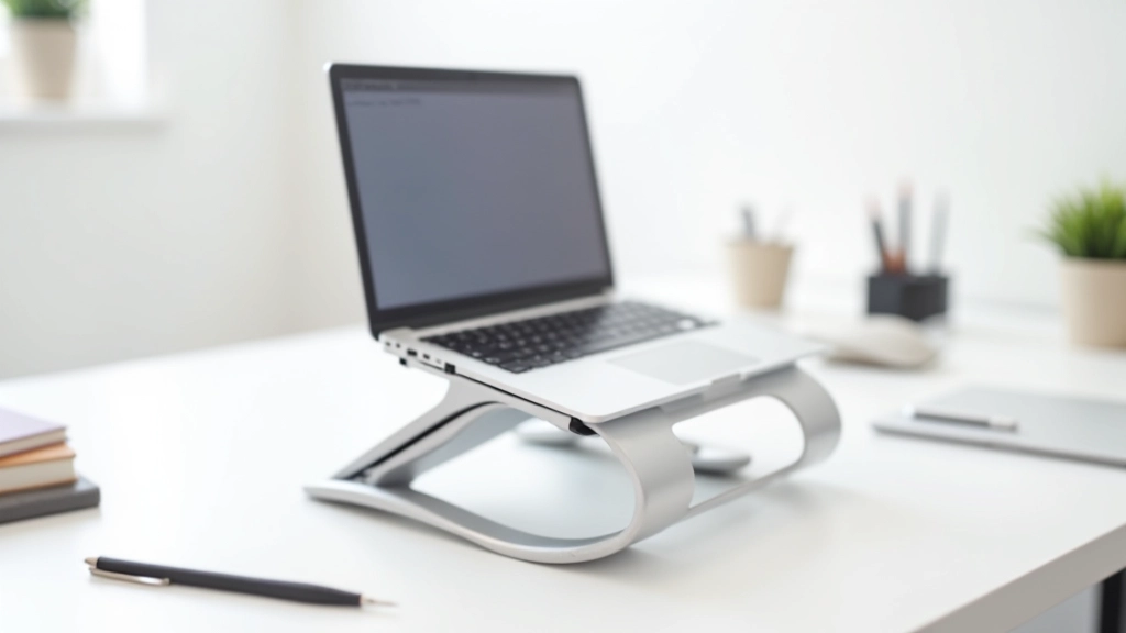 Ergonomický hliníkový stojan na laptop s nastavitelnou výškou